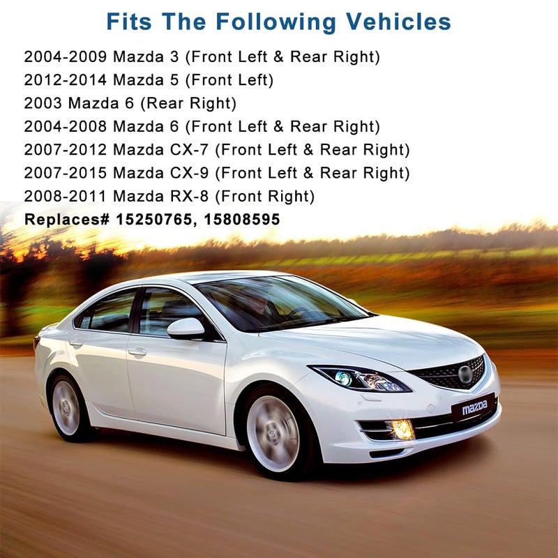 A ABIGAIL Power Window Lift Motor Replacement Compatible with Mazd-a 3 Mazd-a 5 Mazd-a 6 Mazd-a CX-7 Mazd-a CX-9 Mazd-a RX-8 Replaces OE# GJ6A5958XF G22C5958XC D6515958XB 742-801 - Image 4